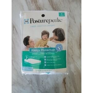 Sealy posturepedic mattress zippered allergy protection Cover twin brand‎ new